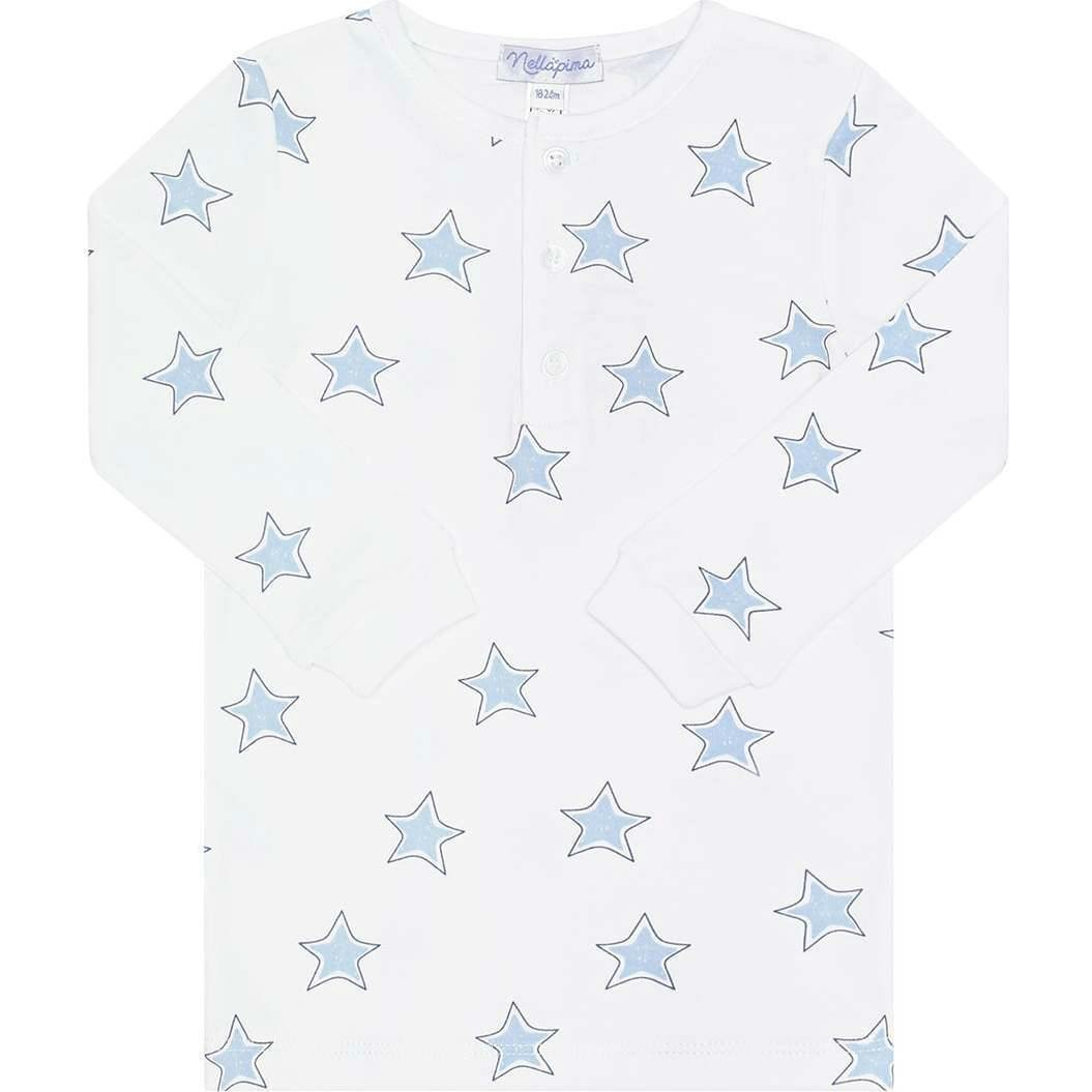 Blue Stars Print Pajama