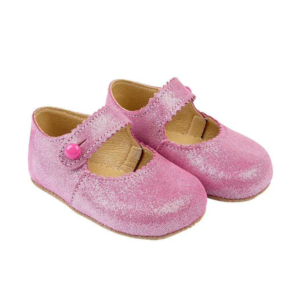 Emma British Pre-Walker Baby Shoes - Cherry Glitter