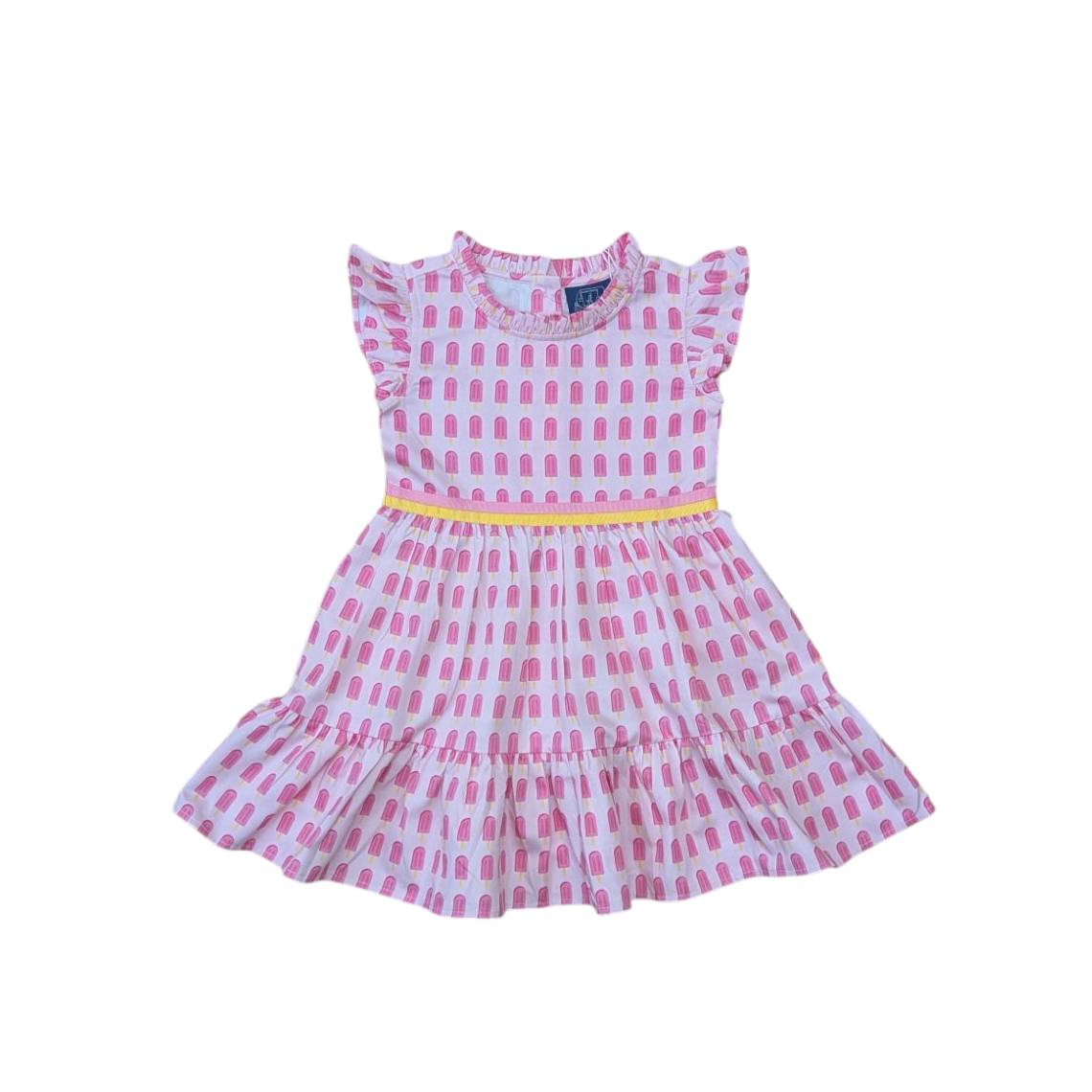Pink Popsicles Ruffle Dress
