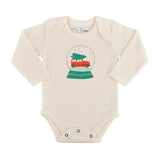 long sleeve graphic bodysuit | snow globe