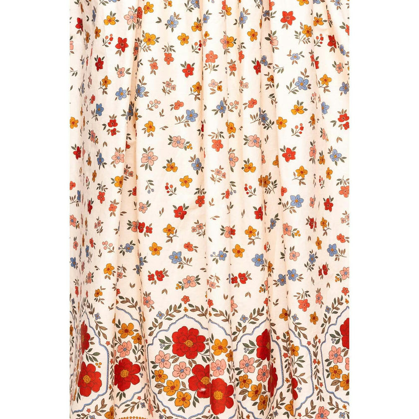 Marlow Cap Sleeve Dress in Cream Ditsy Floral