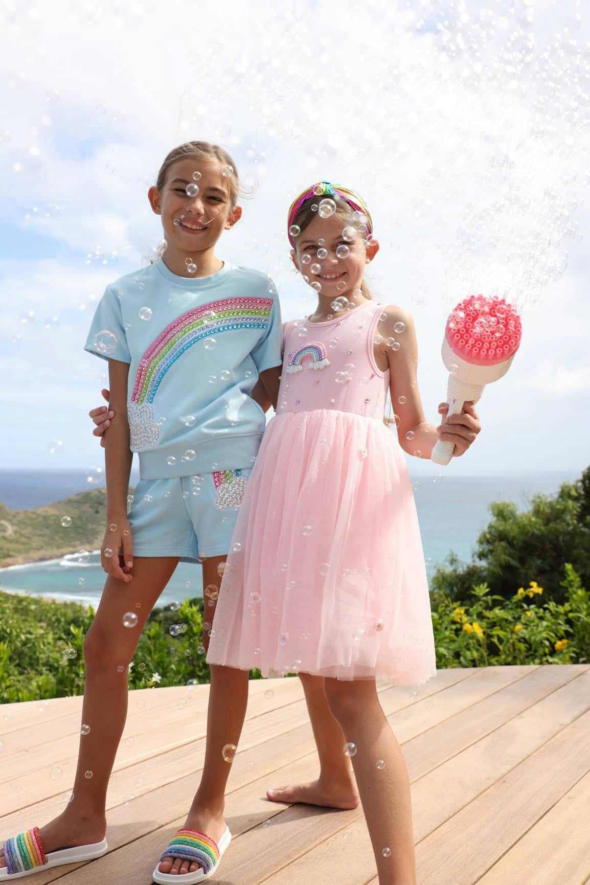 Crystal Rainbow Sky Short Set