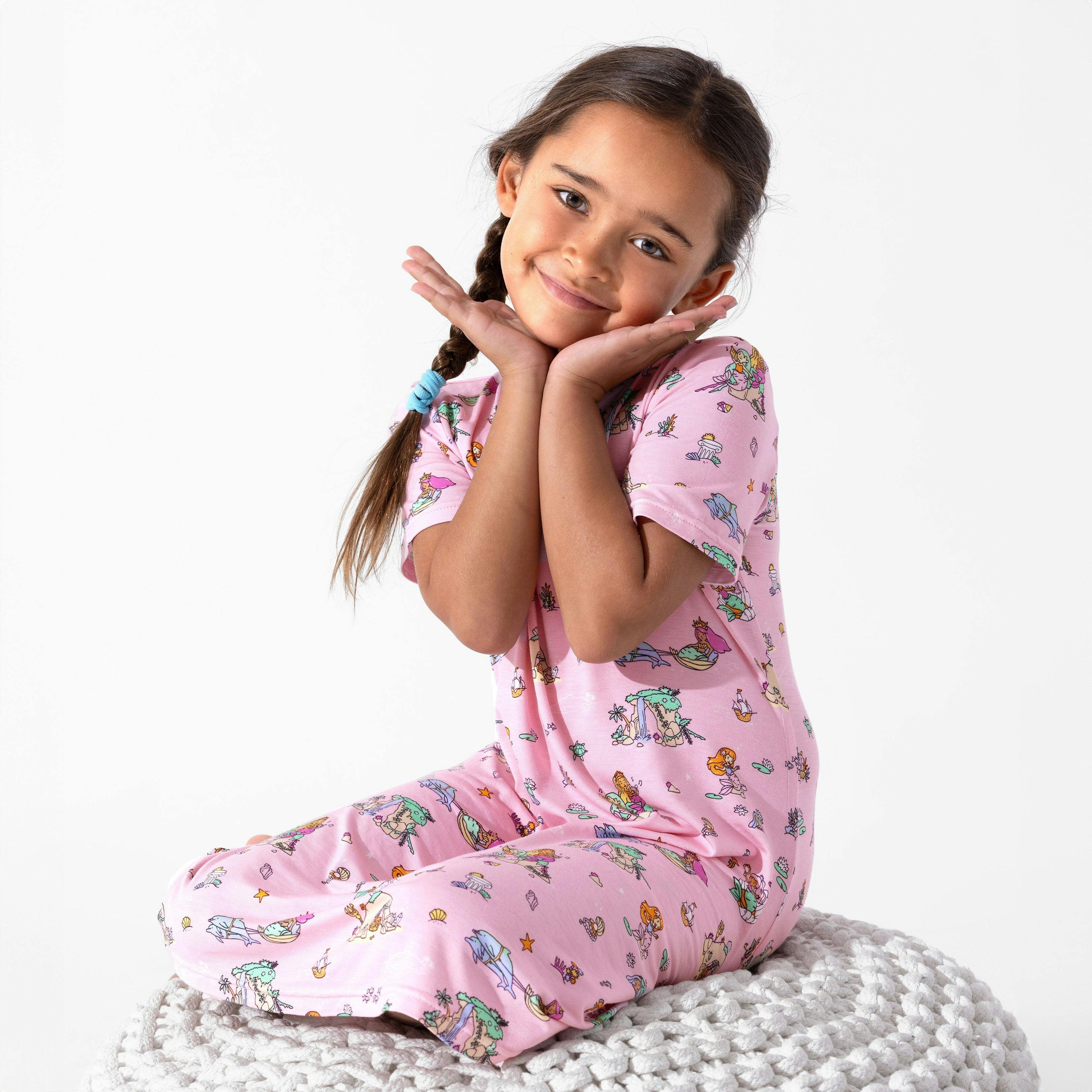Mermaid Lagoon Girls' Short Sleeve Dress