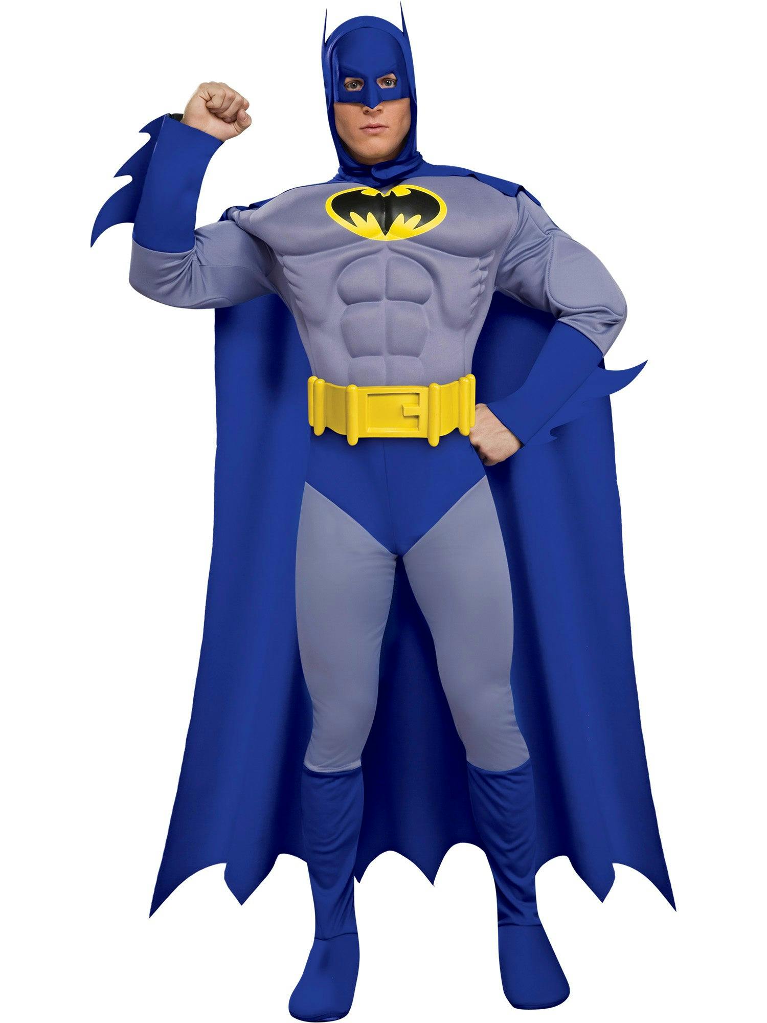 Mens Deluxe Muscle Chest Batman Costume