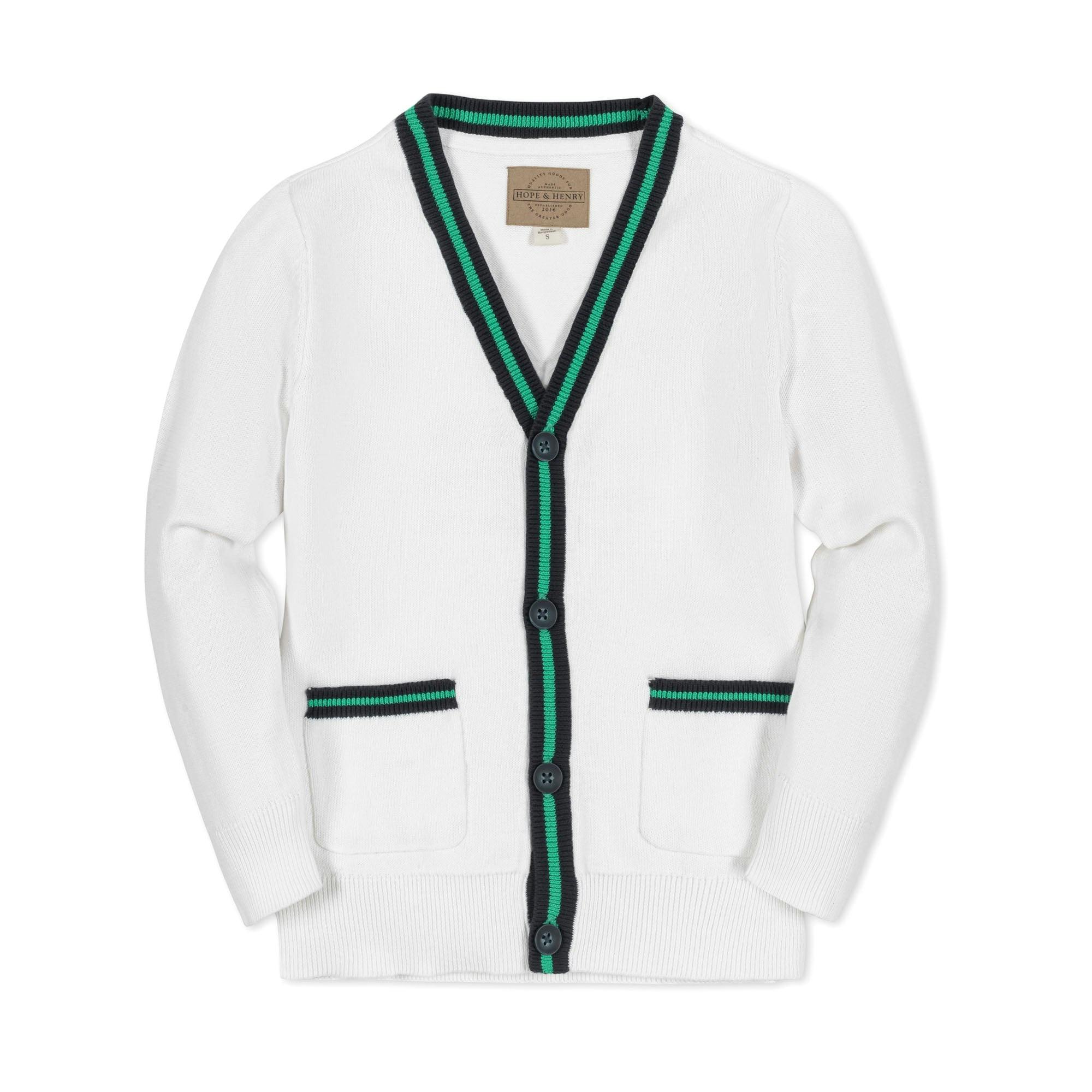 Organic Tipped Cardigan