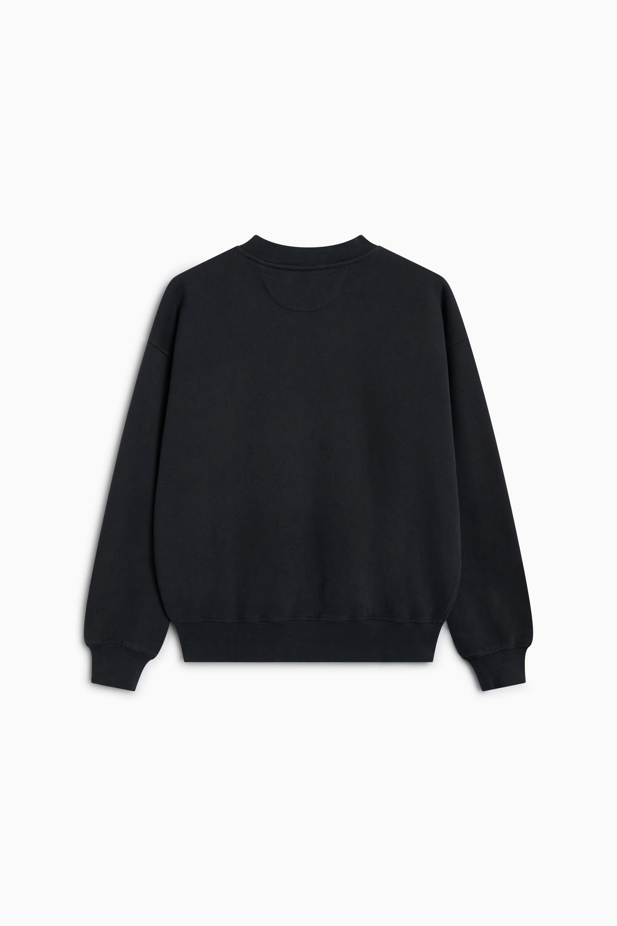 TNS Logo Rib Collar Woman Sweatshirt Moonless Night