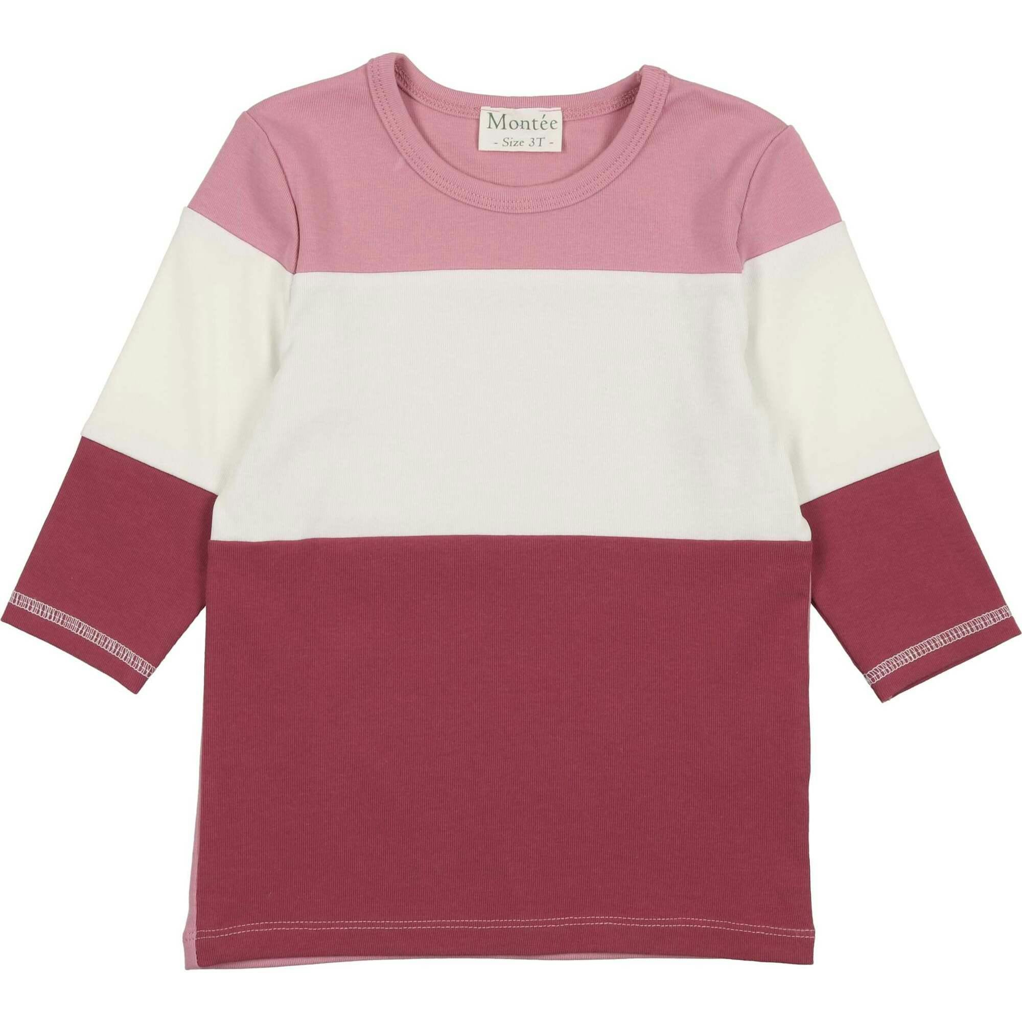Rugby Stripe Color-Block Crew Neck Long Sleeve Shirt
