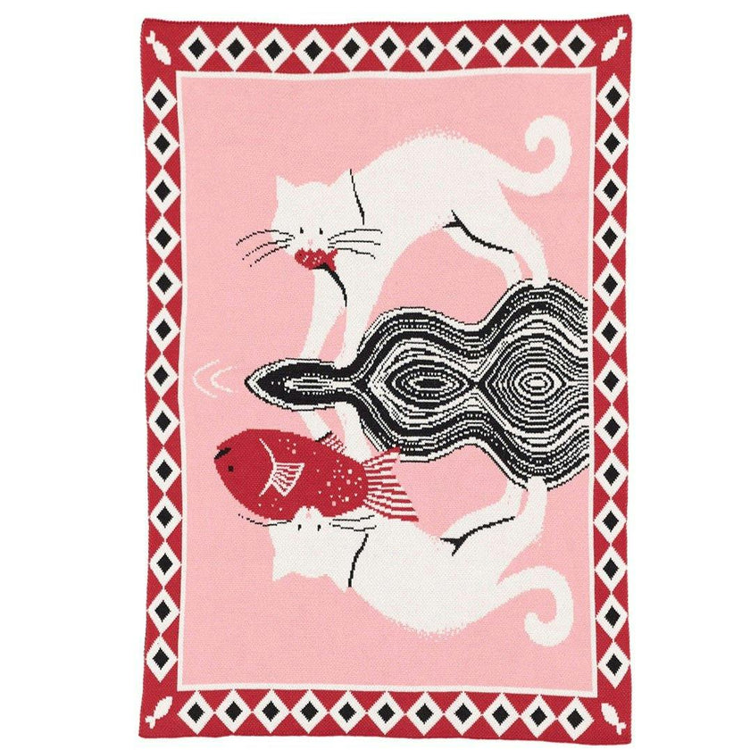 Catch of the Day Knit Mini Blanket