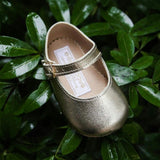 Mary Jane Pre-Walker Baby Girl Shoes - Gold