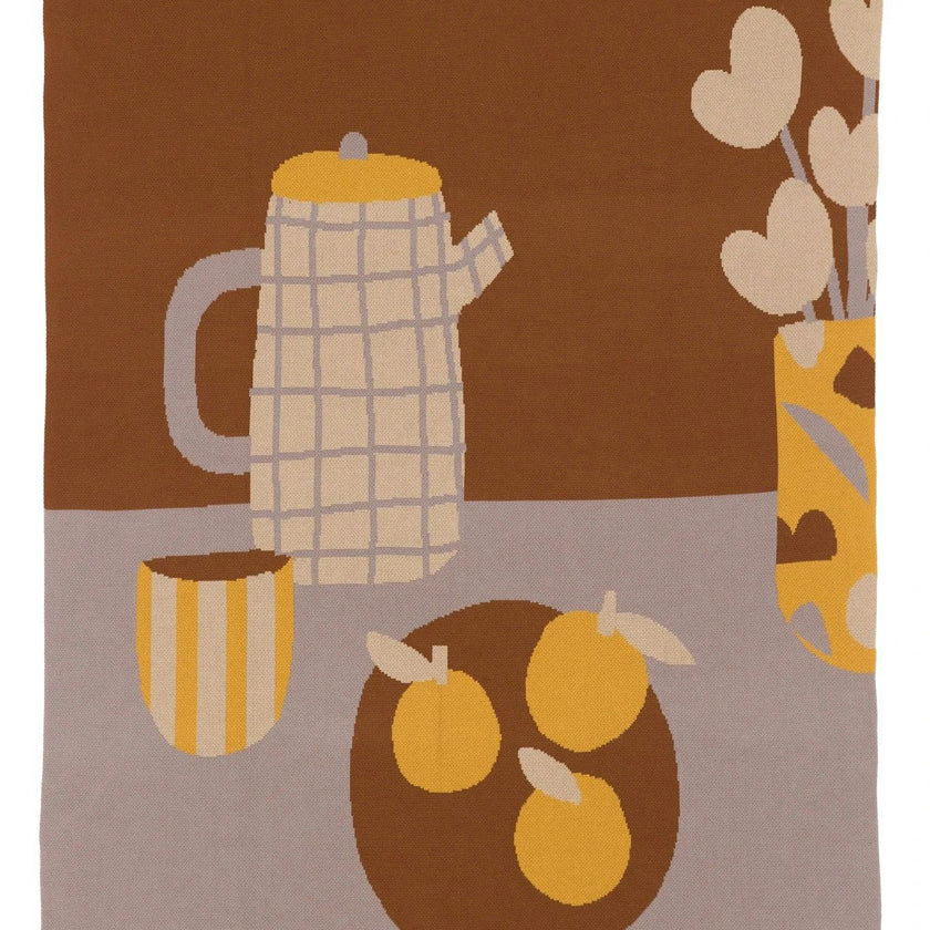 Breakfast Knit Blanket