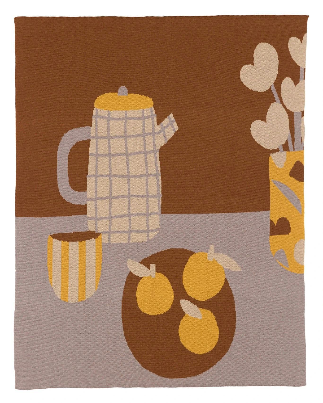 Breakfast Knit Blanket