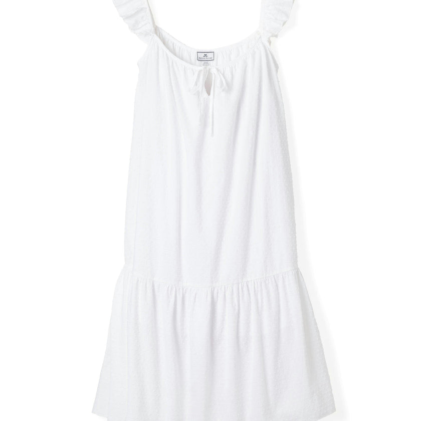Women's Swiss Dots Celeste Nightgown in White