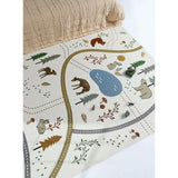 Flat Woven Graphic Print Rectangular Play Rug