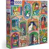 Piece & Love: Cats In Window - 1000 Piece Puzzle
