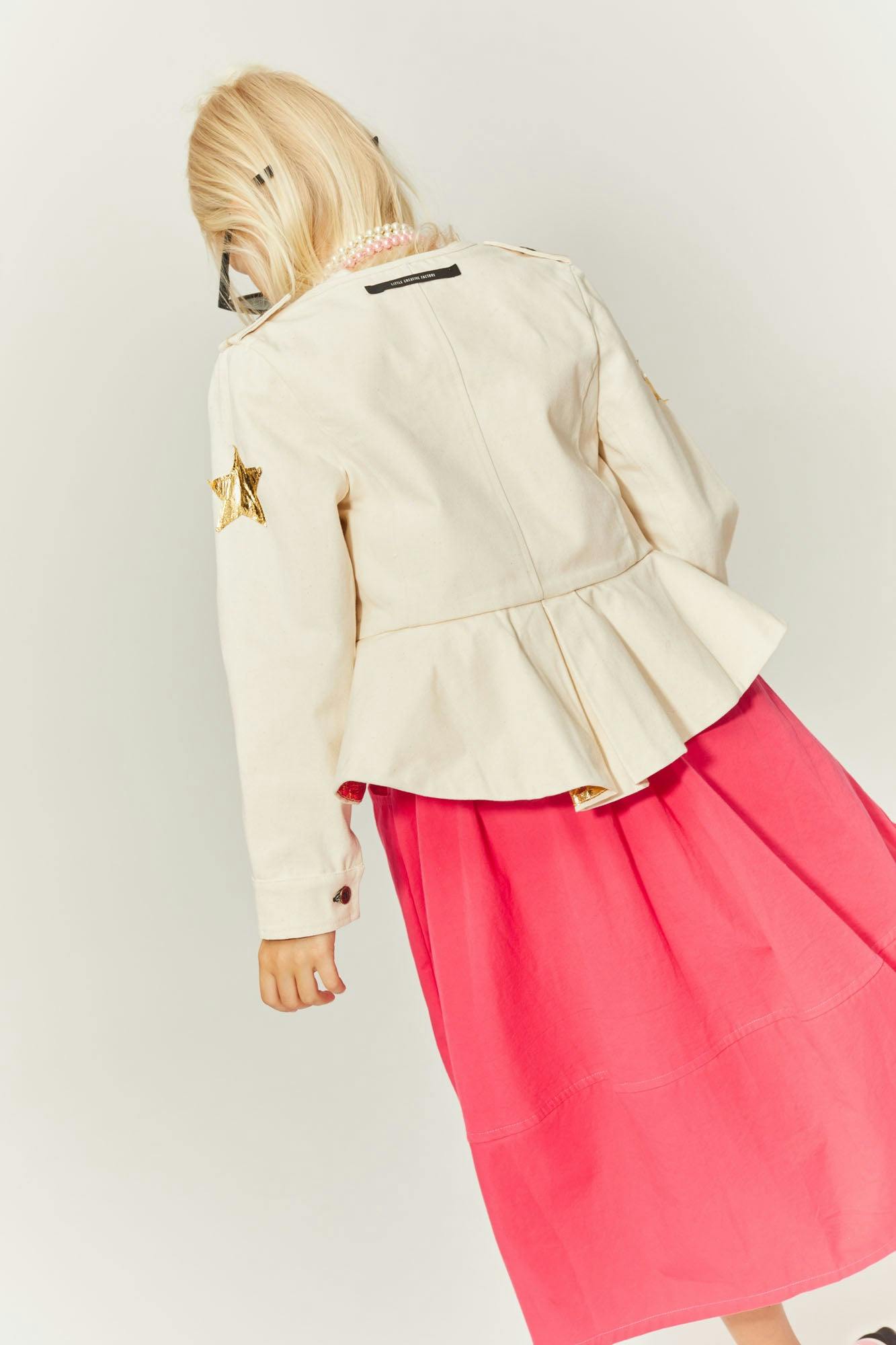 Origami Bubble Skirt Fuchsia