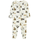 Cotton Stretch Zipper Footed Romper