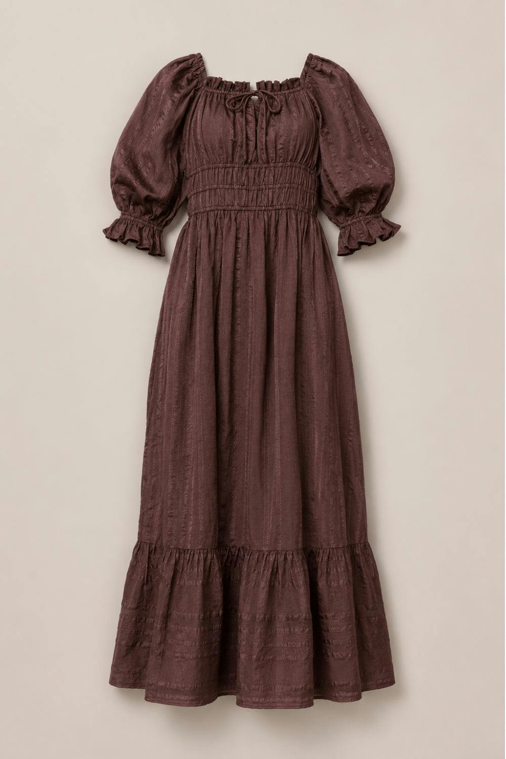 Maleah Dress in Warm Cocoa