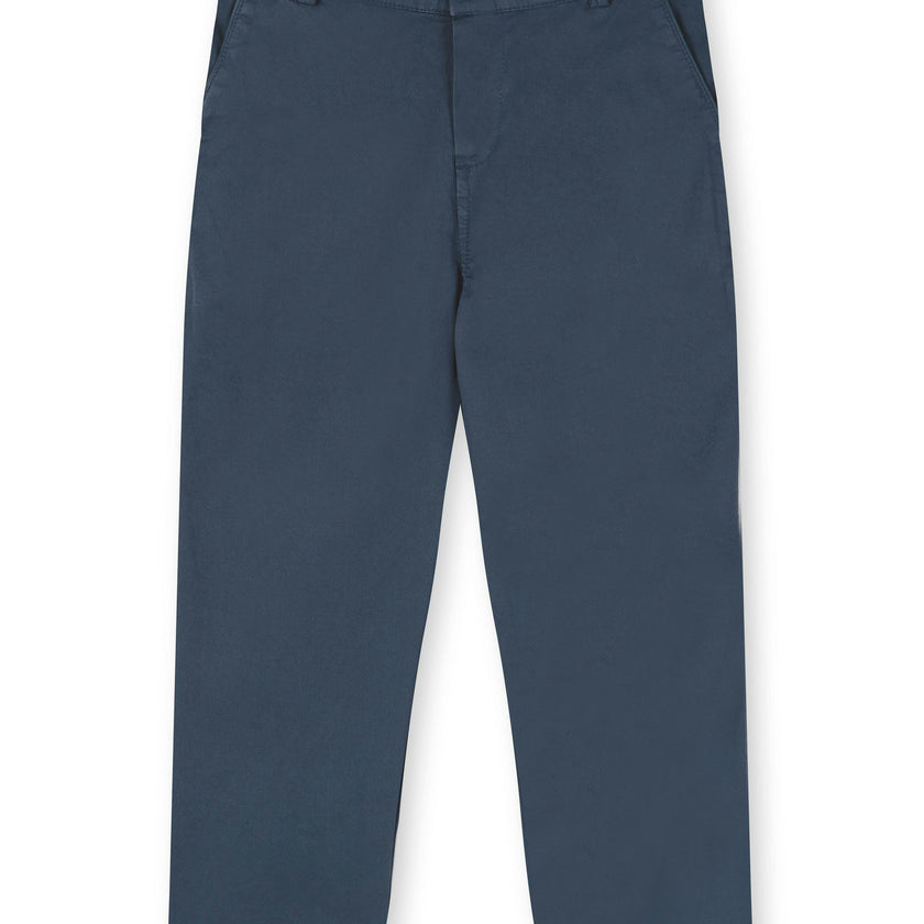 Dark Denim Lightweight Chino Trousers