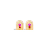 Found Nest Huggie - Pink, Orange & Yellow Sapphire