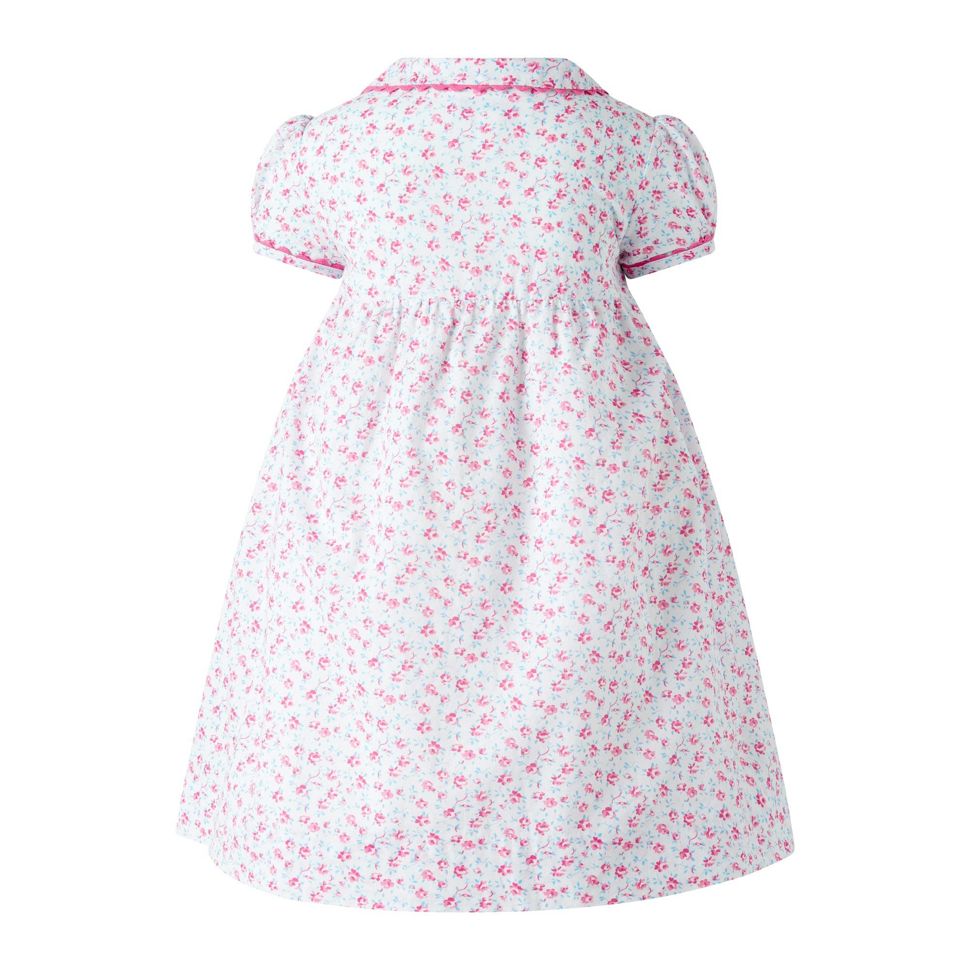 Floral Smocked Button-Front Dress and Bloomers