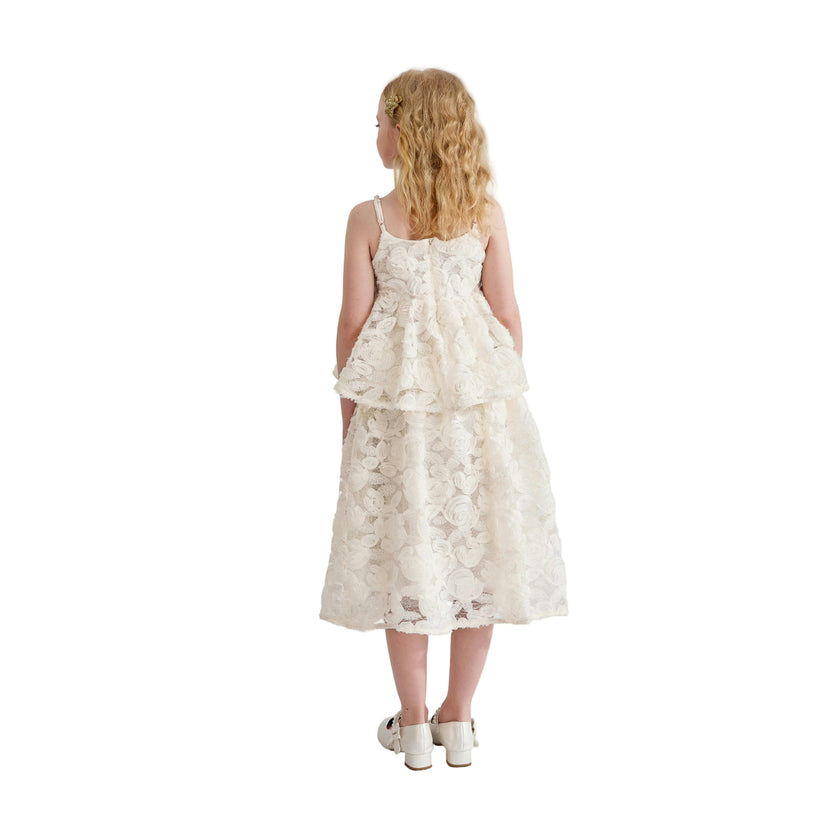 Cream Juliette Lace Skirt Set