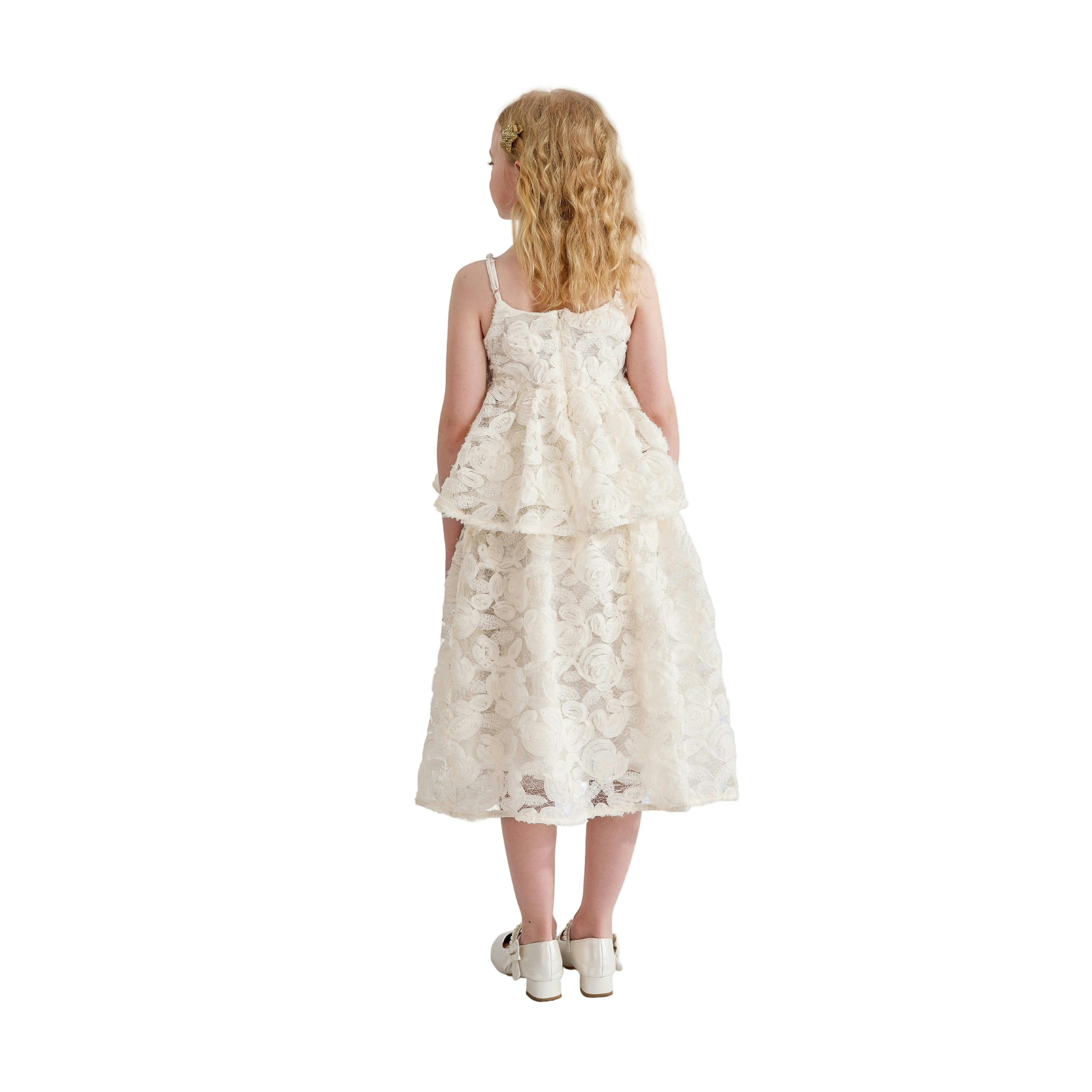 Cream Juliette Lace Skirt Set