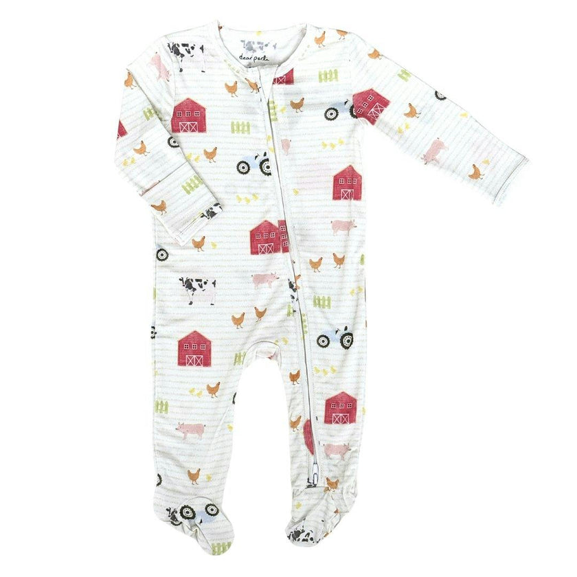 Farm & Co Zippered Long Sleeve Footie