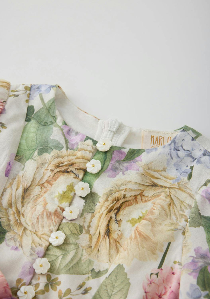 Seraphina Sleeve Cotton Mini Dress (Baby)