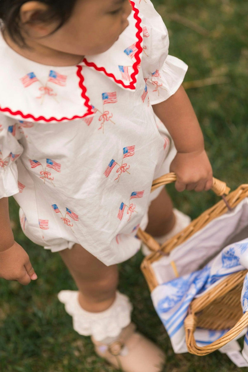 Baby Maisy Romper in Star Spangled