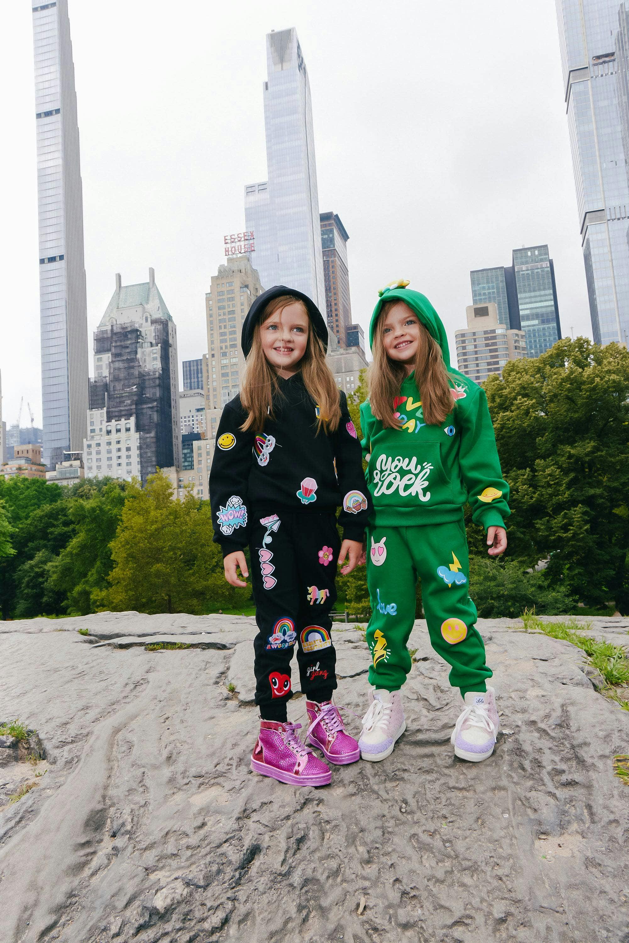 You Rock Doodle Print Hoodie And Pant Set