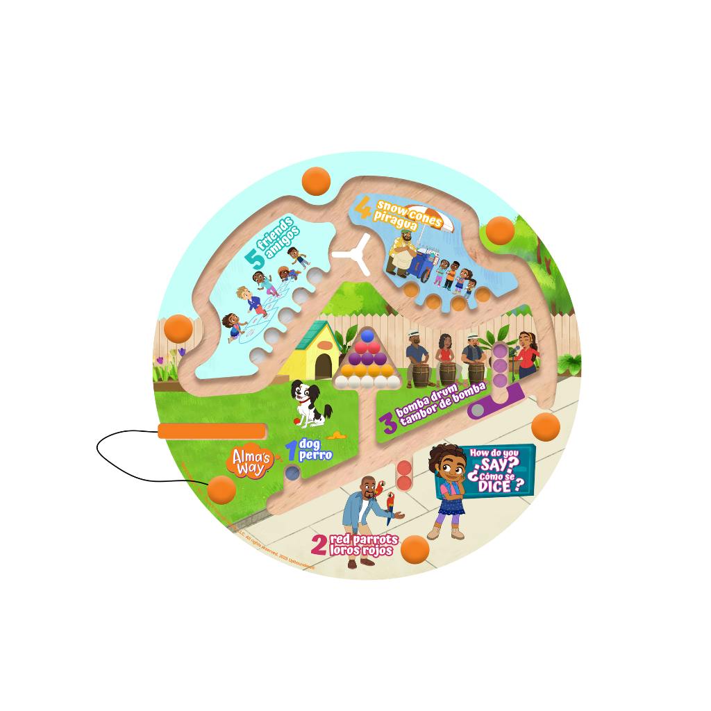 Alma’s Way™ “How Do You Say?” Bilingual Montessori Maze Toy