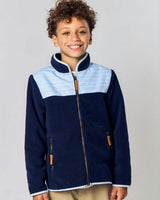 Kids Fleece Jacket in Navy Blue