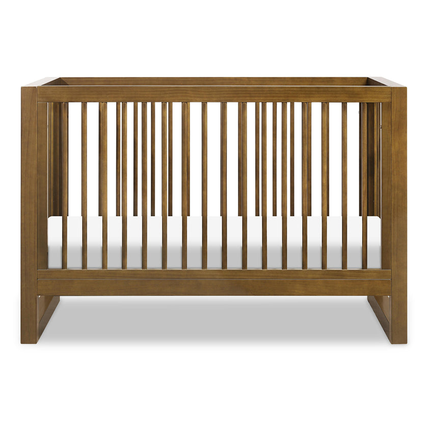 Nantucket 3-in-1 Convertible Crib w/Toddler Bed Conversion Kit in Natural Walnut