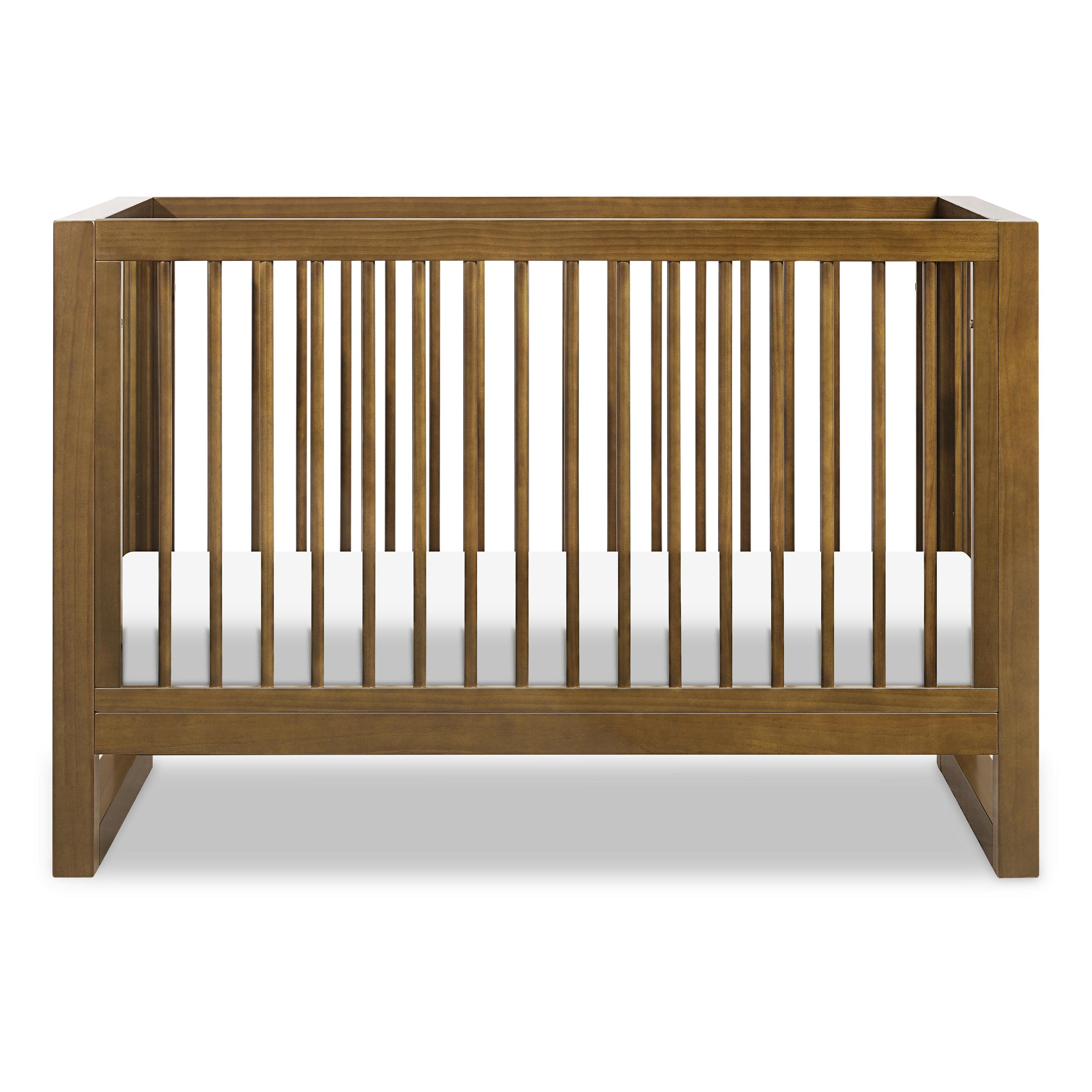 Nantucket 3-in-1 Convertible Crib w/Toddler Bed Conversion Kit in Natural Walnut