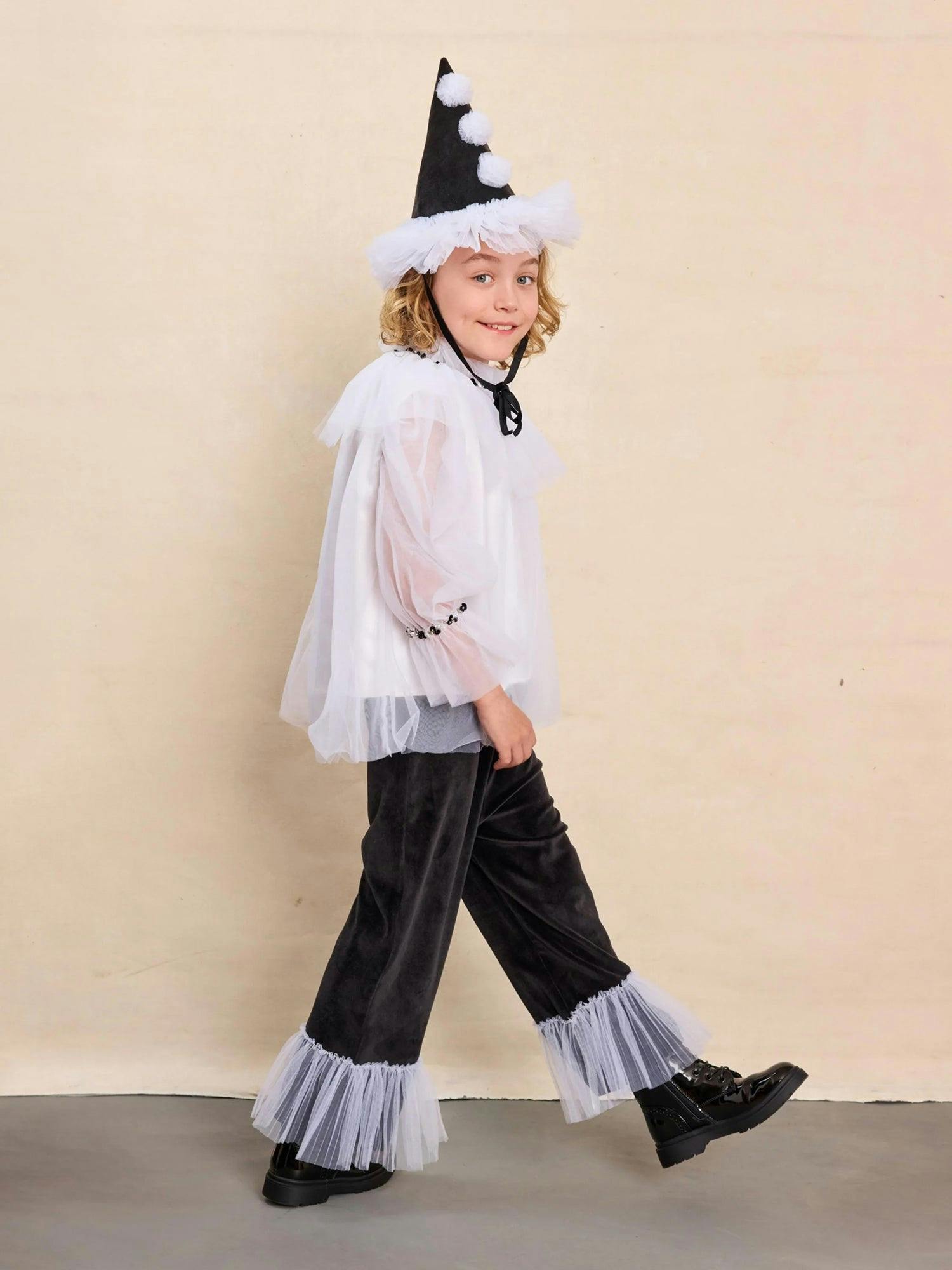 Pierrot Clown Trousers For Kids