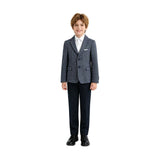 Blue Jack Textured Blazer Suit Set