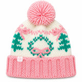 Holiday Bow Wreath Bobble Hat