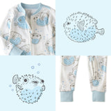 SHAWN Snug-fit Footless Baby Pajamas for Boys & Girls
