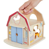 Farmhouse Sorting Box Wooden Shape Sorter Toy