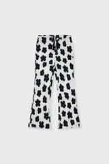 Organic Cotton Slim Flare Ribbed Pant