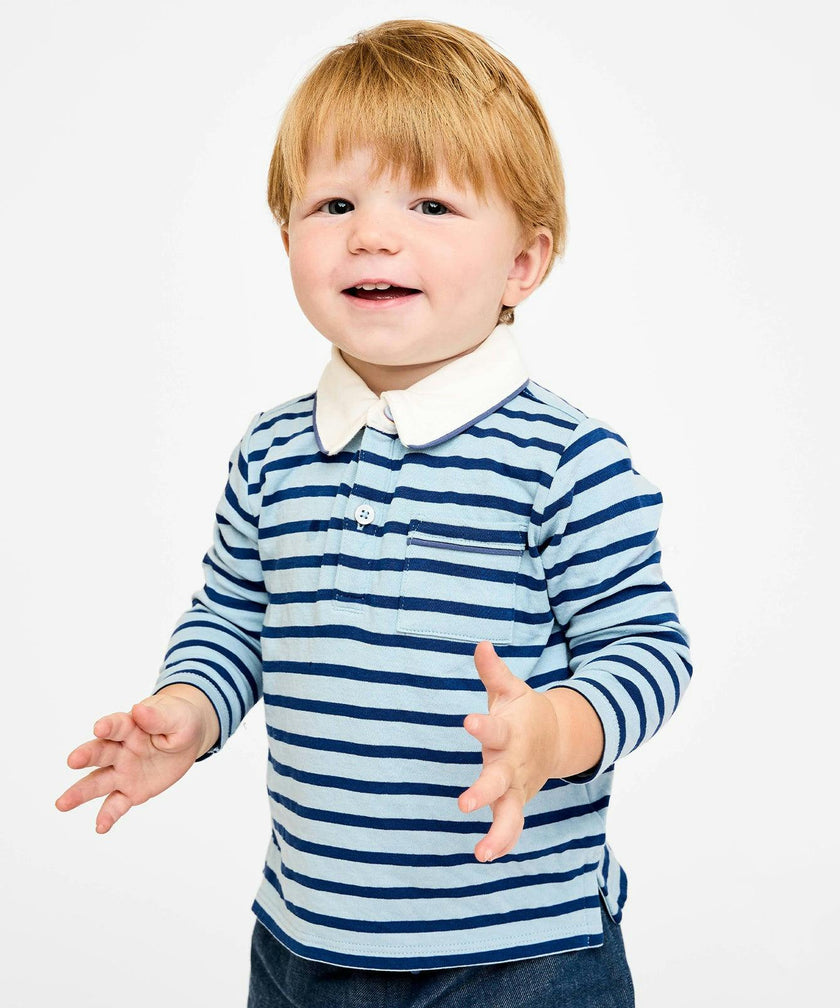 Parker Polo, Sky Blue Stripe