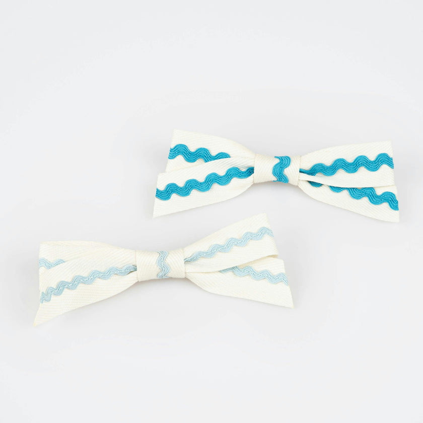 Ric Rac Bow Hair Clips