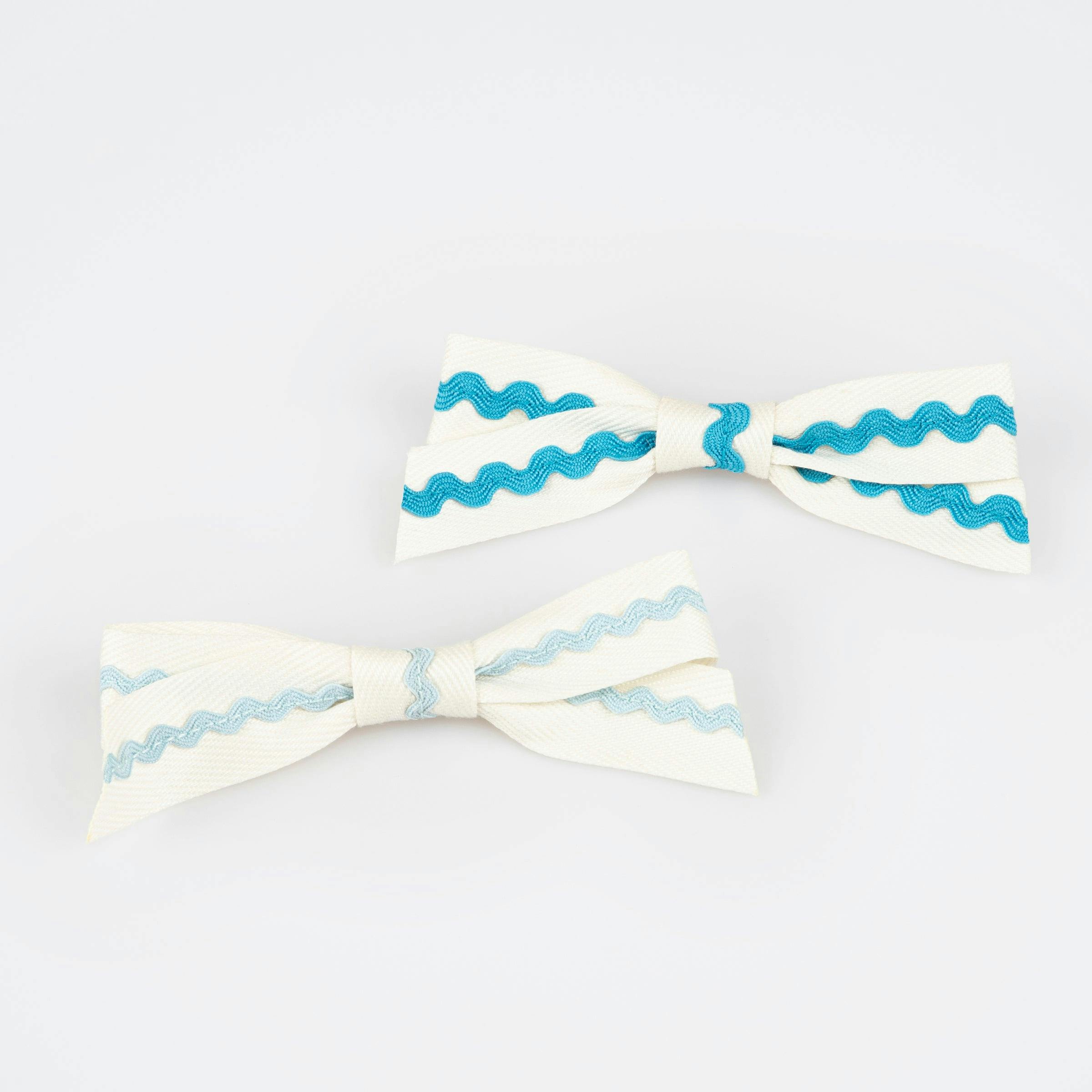 Ric Rac Bow Hair Clips