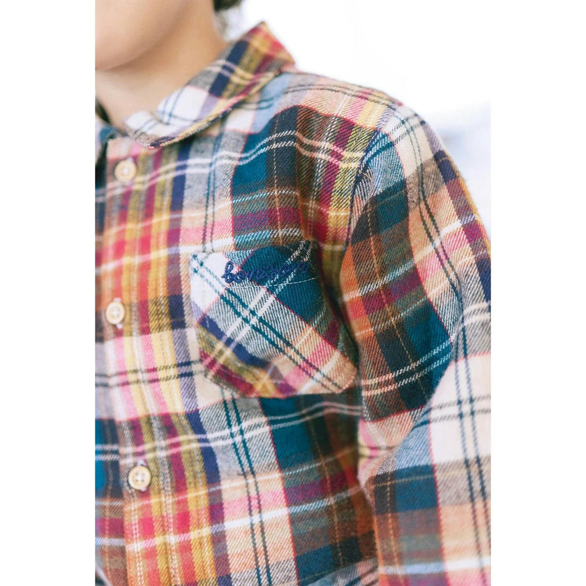BONTON Autumn Plaid Pan Baby Overshirt