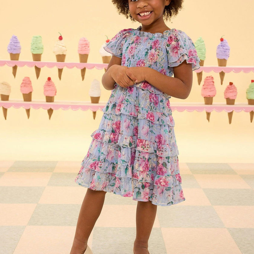 Mini Winnie Dress in Peony Blossoms