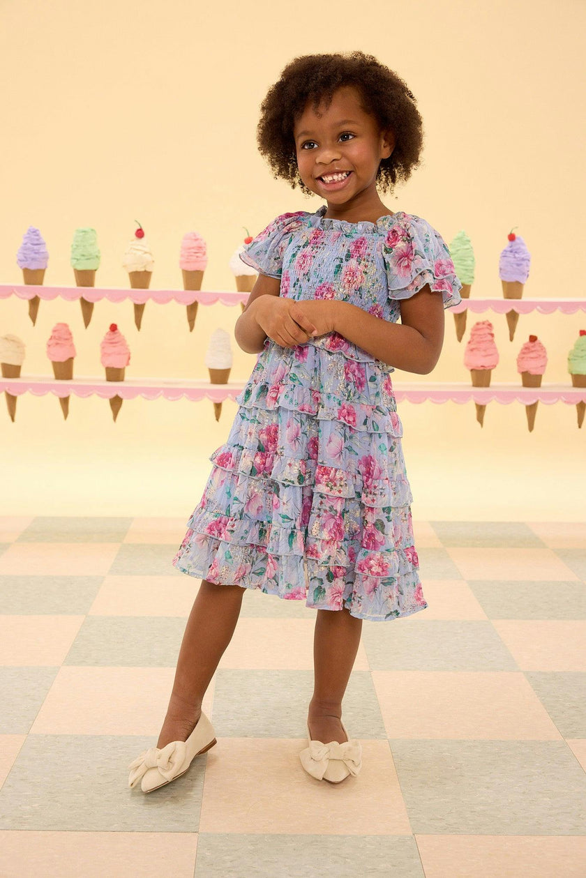 Mini Winnie Dress in Peony Blossoms