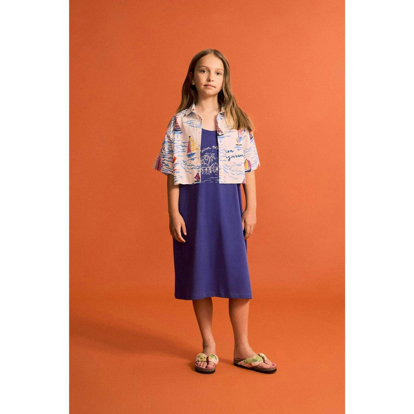 BARCOS CROPPED SHIRT WHITE