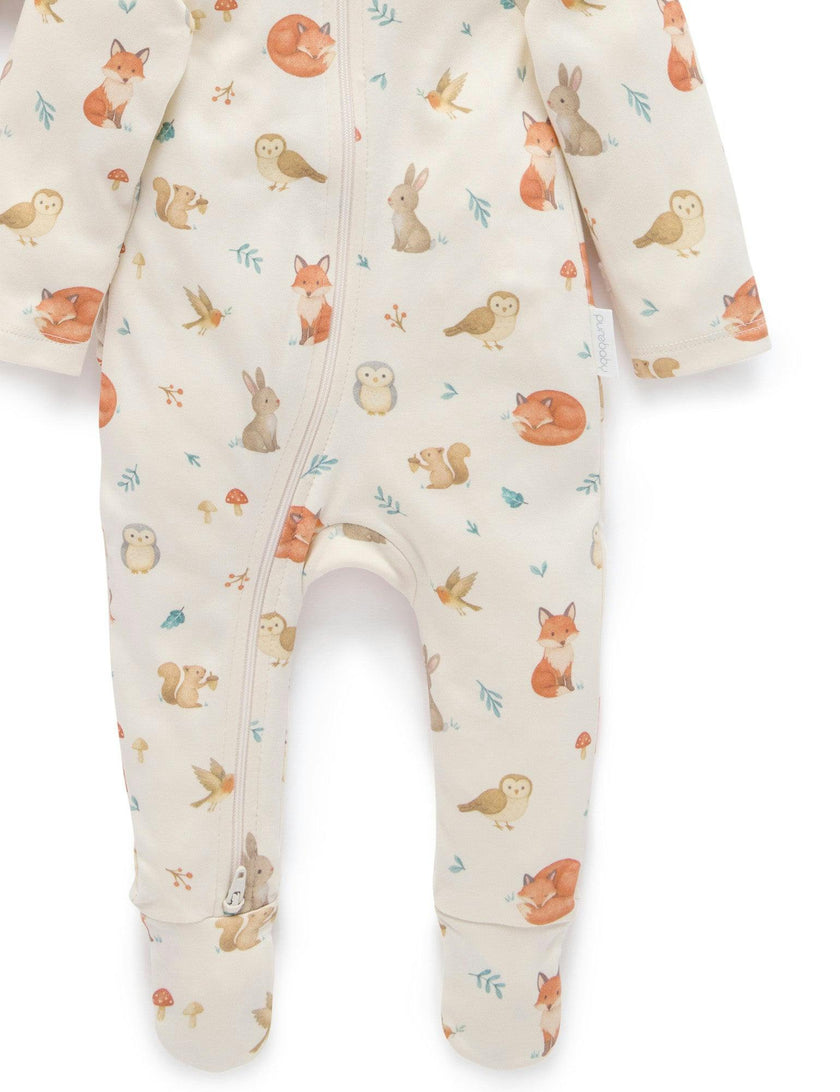 Printed Zip Growsuit Pack Cloud Woodland Print