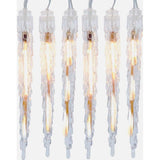10-Light LED Warm White Icicle Light Set