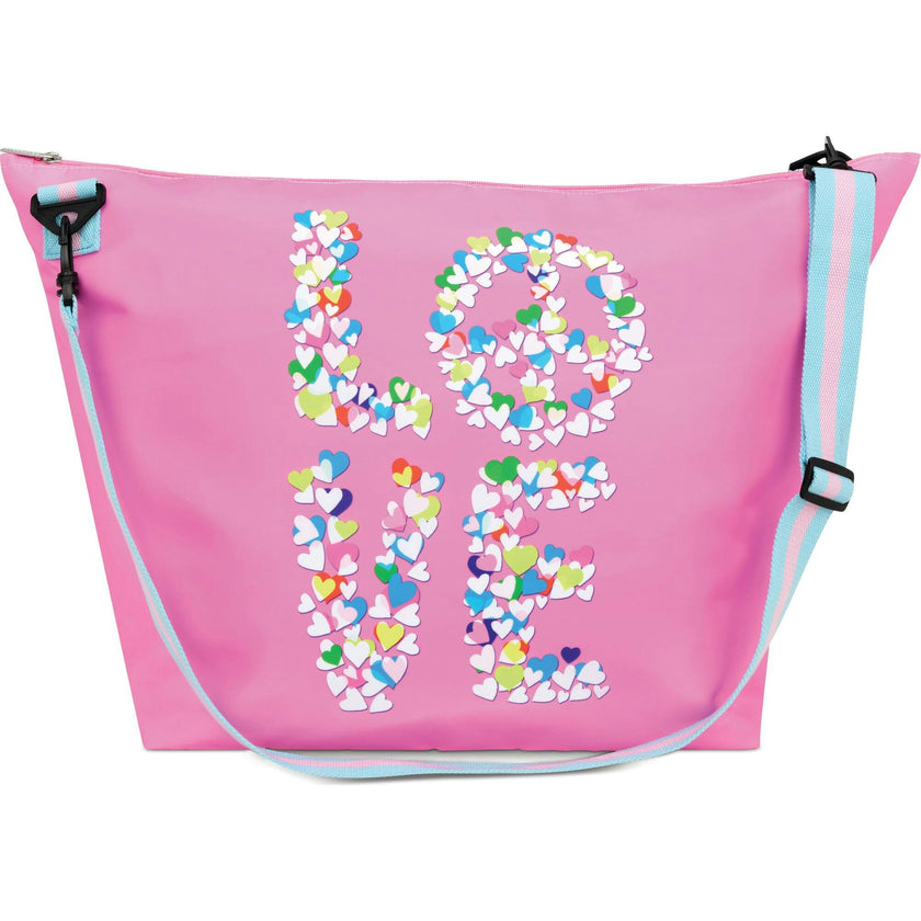 PEACE AND LOVE WEEKENDER BAG